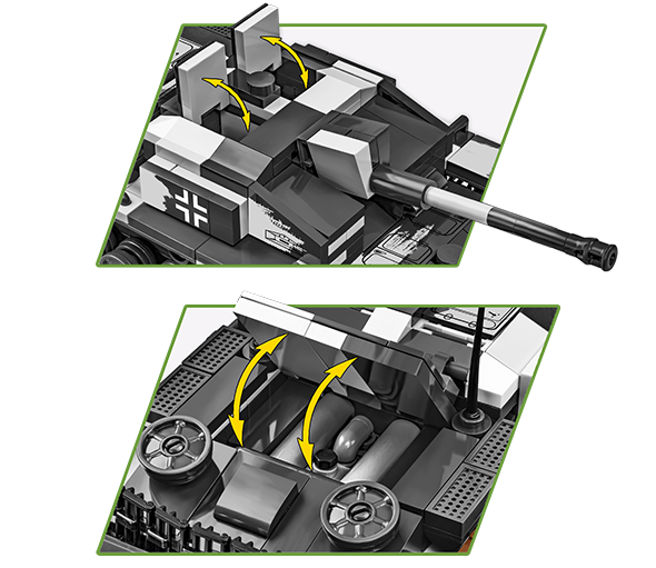 2286 Stug III Ausf. F-8 and Flammpanzer figurki