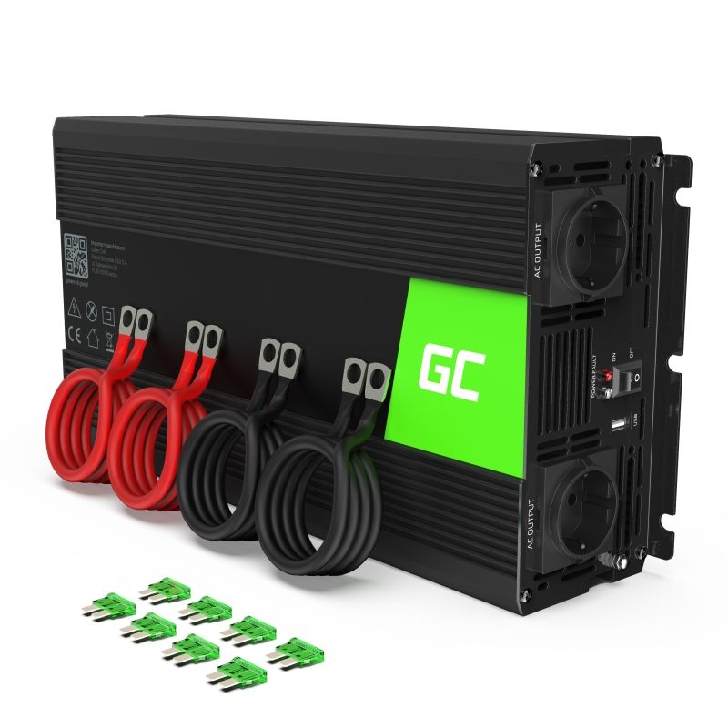 Green Cell Przetwornica Napięcia 12V Do 220V 2000W/4000W