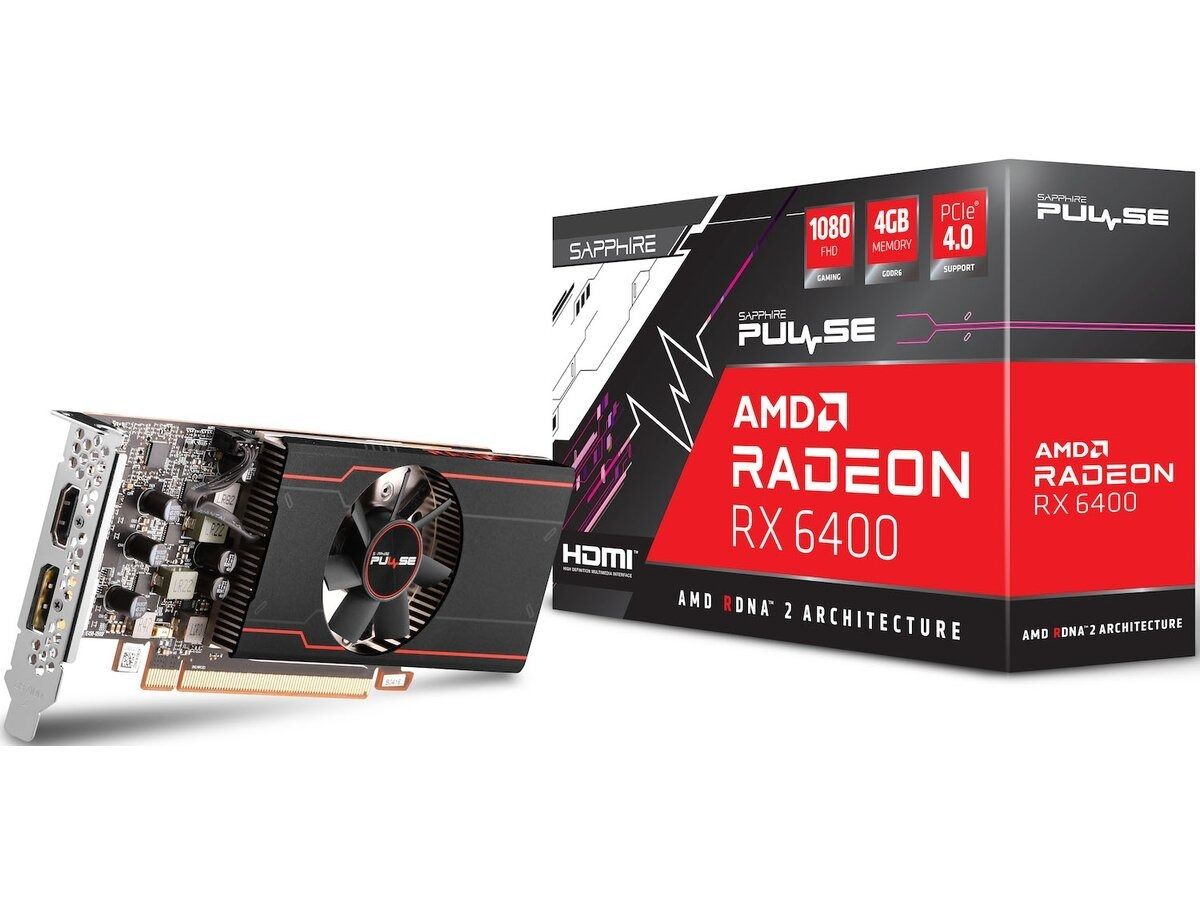 Sapphire Radeon RX 6400 PULSE GAMING 4GB GDDR6 - 1