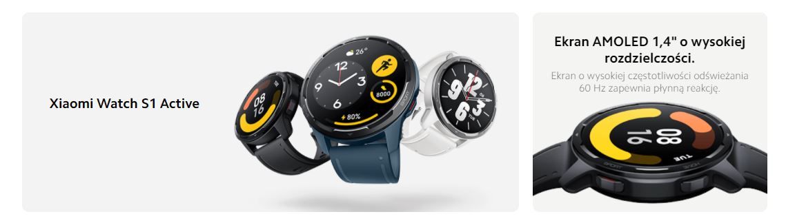 Xiaomi Watch S1 Active Dostępne kolory