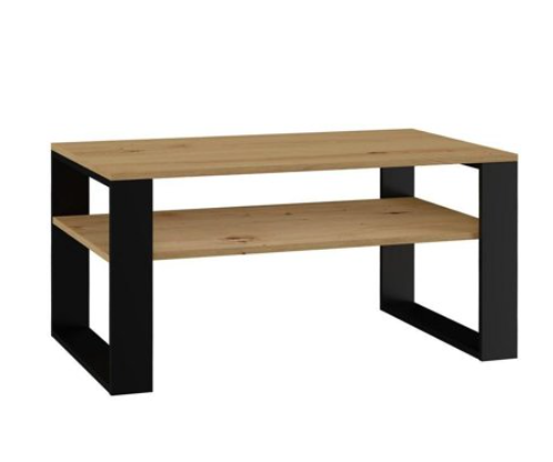 Topeshop Syolik Kawowy Dąb Artisant Czarny-1