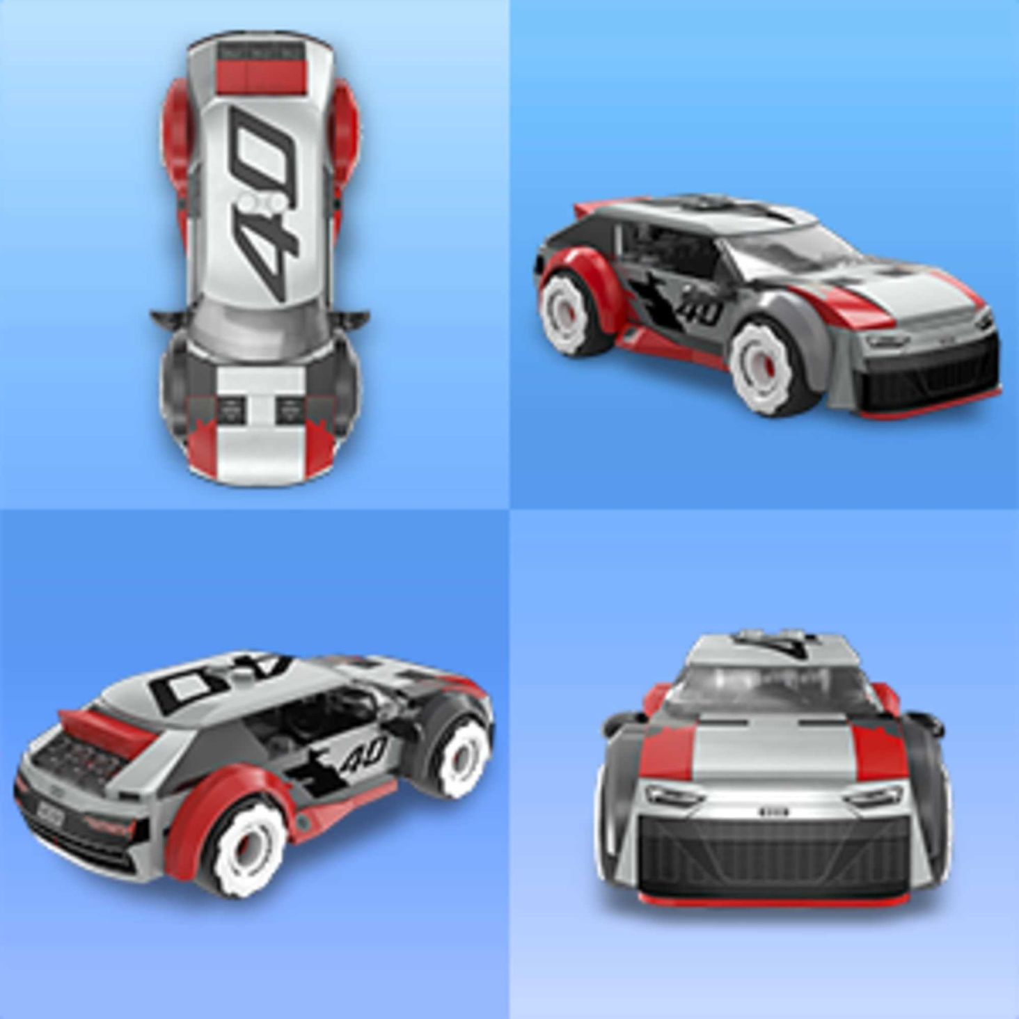 MEGA™ Hot Wheels® Audi RS6 GTO Wyścigówka + figurka 4