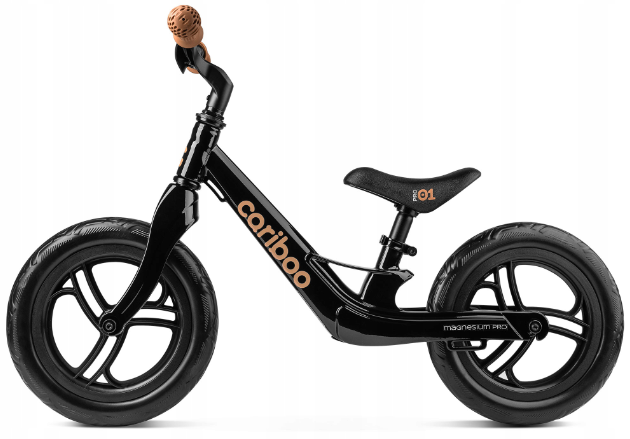 Cariboo Rowerek Biegowy Magnesium Pro Czarno Brązowy - 1
