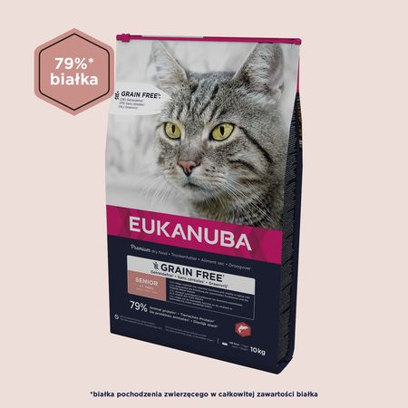 EUKANUBA Grain Free sucha karma dla starszych kotów