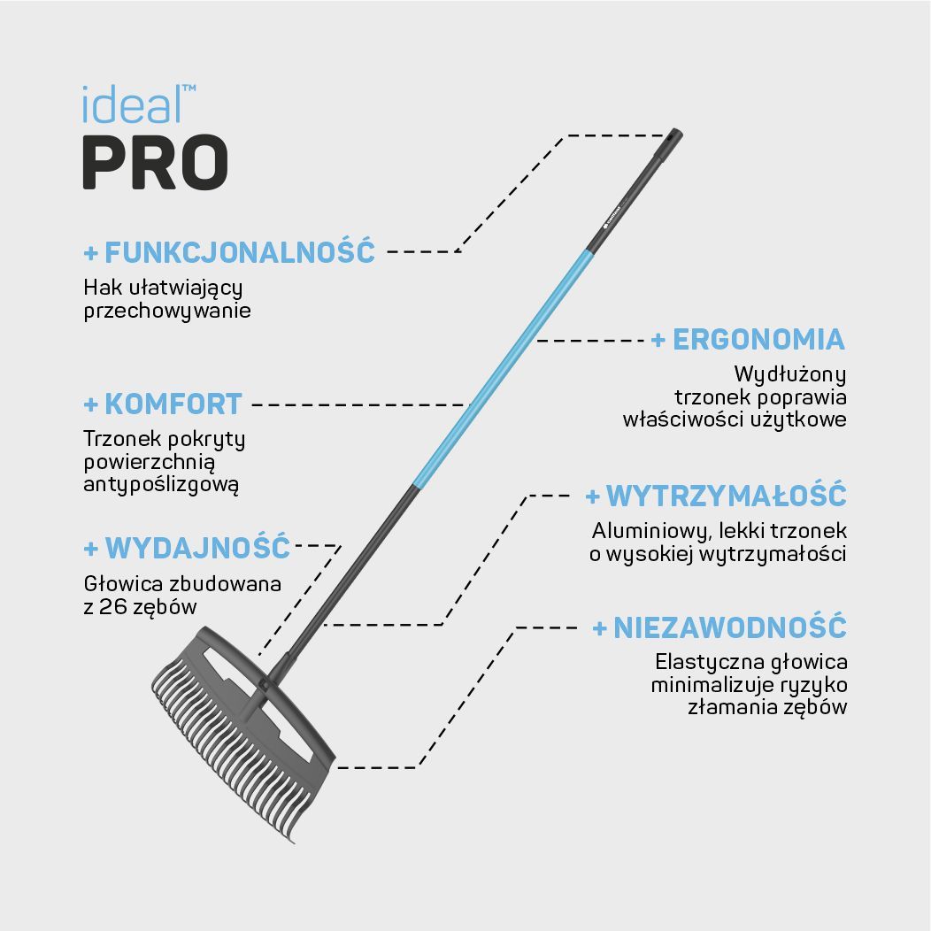 Grabie duże do liści IDEAL PRO™