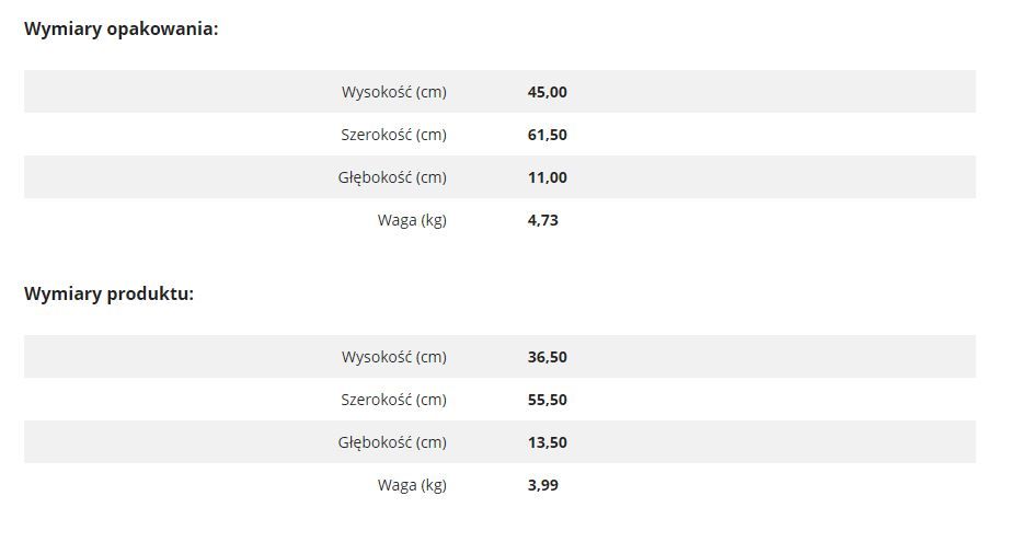 gogen specyfikacja