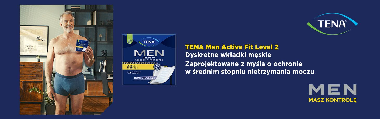 TENA Men active fit 2 banner
