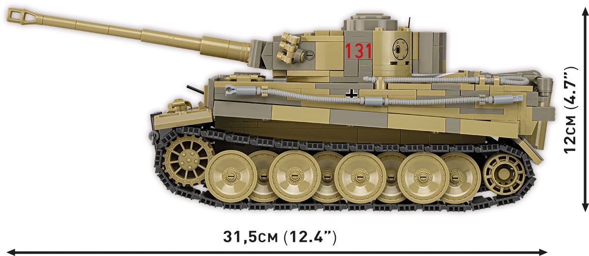 COBI Panzer VI Tiger no131 wymiary