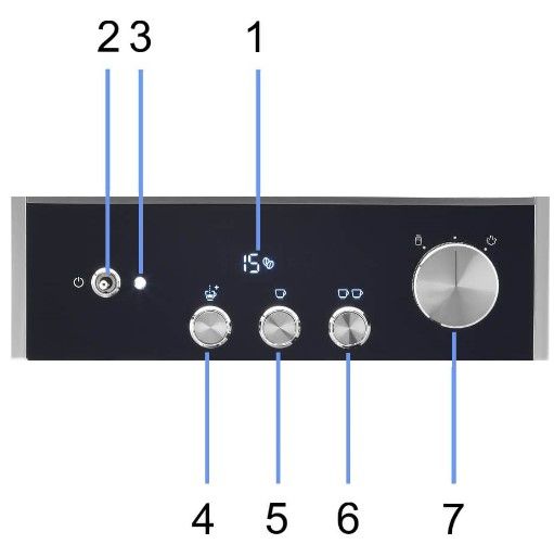 Barista Signature VCF161X Panel sterowania- zdjęcie 3