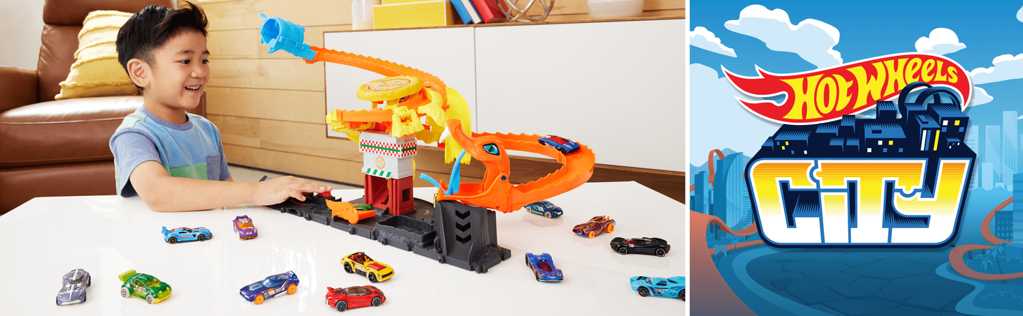 Hot Wheels City Odjazdowa pizza – Atak kobry Zestaw