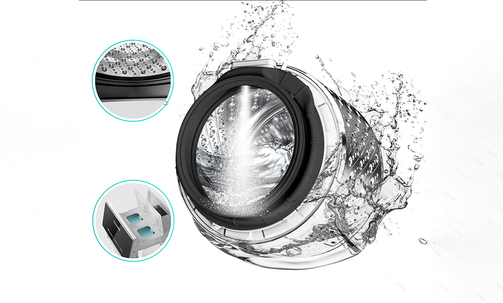 Hisense WF5S1043BW Higieniczna Ochrona