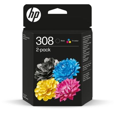 HP 308 Czarny + Kolor - 1