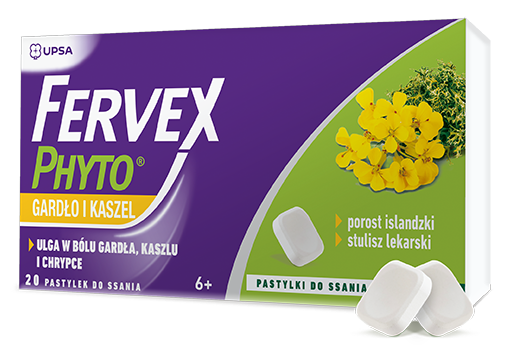 FERVEX PHYTO gardło i kaszel, pastylki do ssania