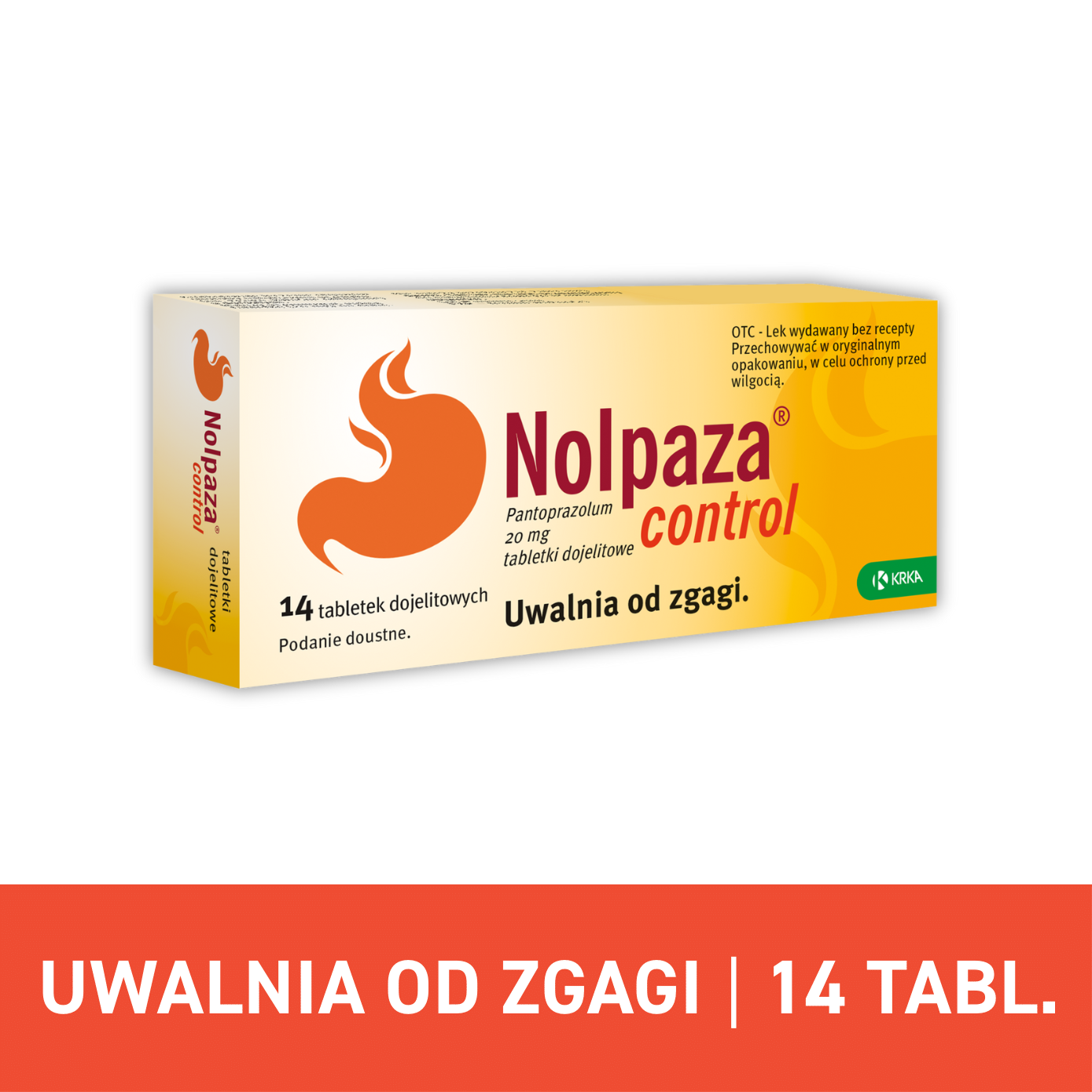 Nolpaza control, 20 mg, tabletki dojelitowe