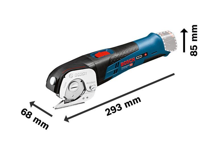 Bosch GUS 12V-300 Professional wymiary