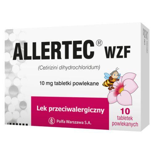 Polpharma Allertec WZF 10 mg x 10 tabl.