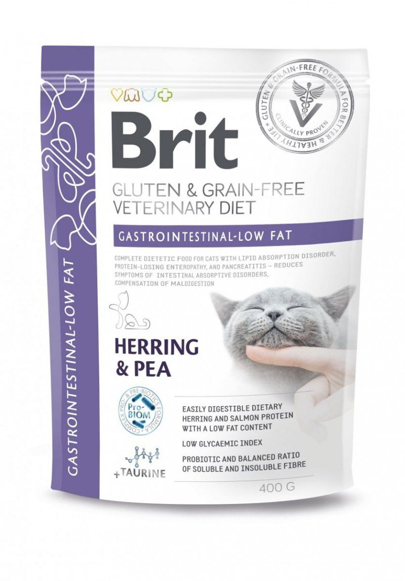 Brit VD Cat Gastrointestinal Low Fat 400g