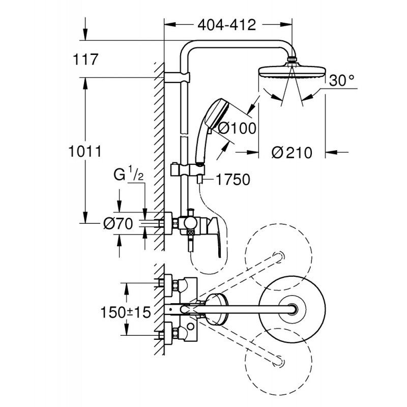 Grohe Tempesta Cosmopolitan 210 26224001