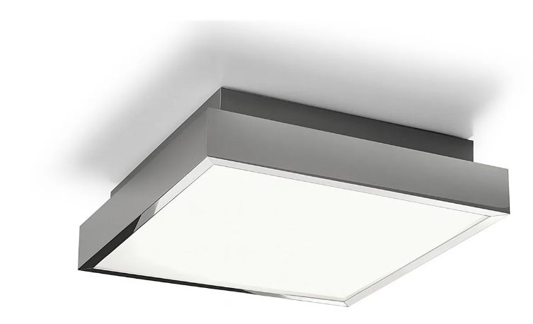 Plafon BASSA LED 18W 4000K IP44 - chrom/biały