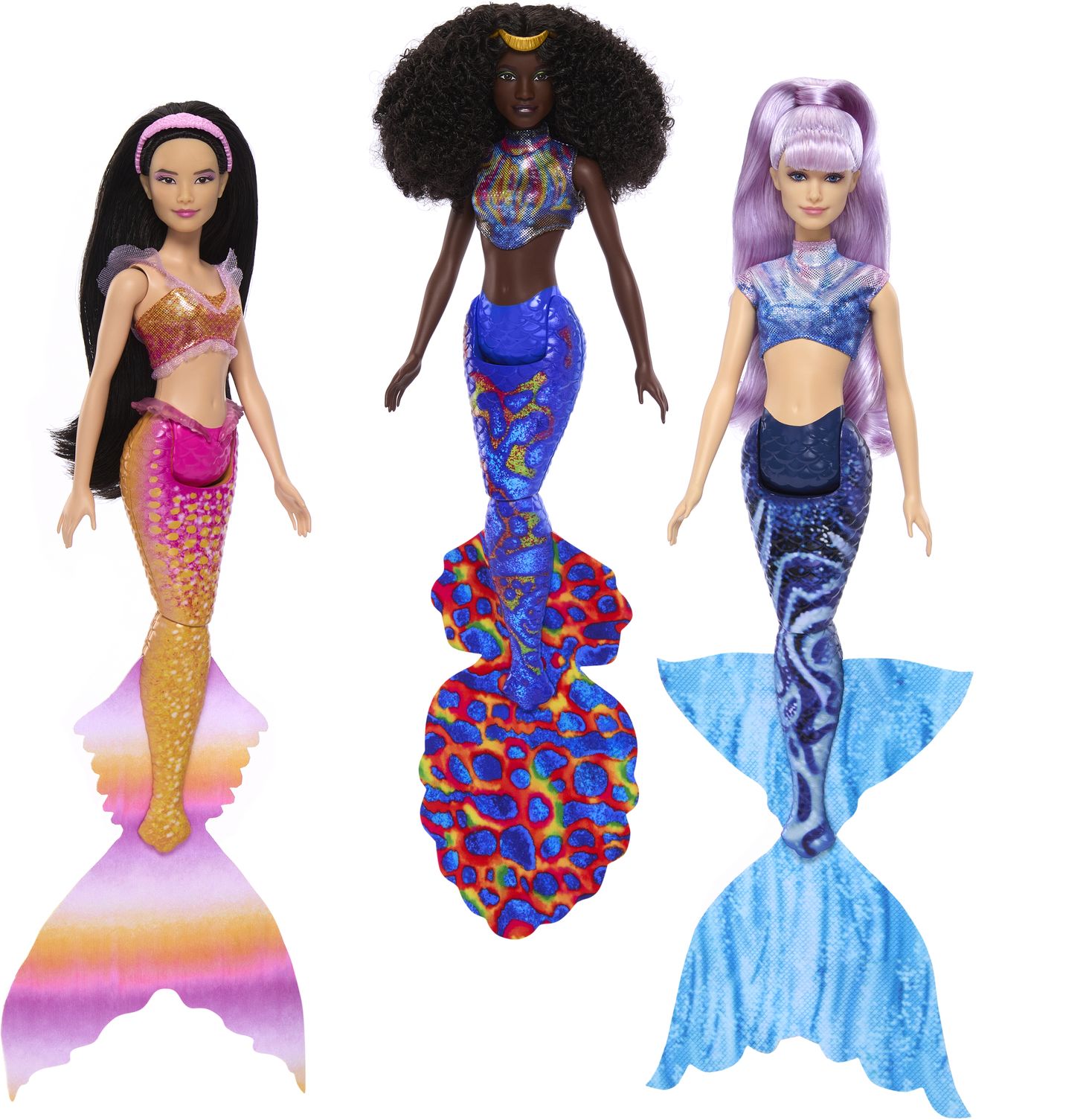 Mattel Mała syrenka zestaw 7 lalek