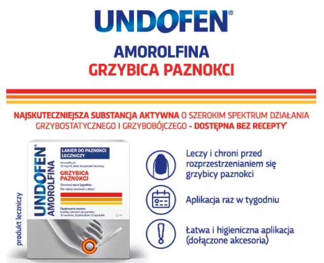 Undofen Amorolfina lakier do paznokci 50mg 2,5ml - 4