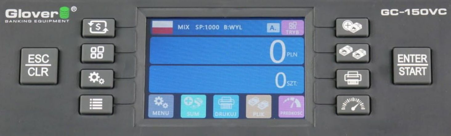 GC-150 VC Liczarka do banknotów - Glover