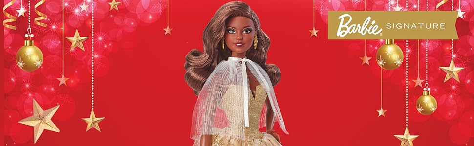 Barbie Signature Lalka świąteczna top