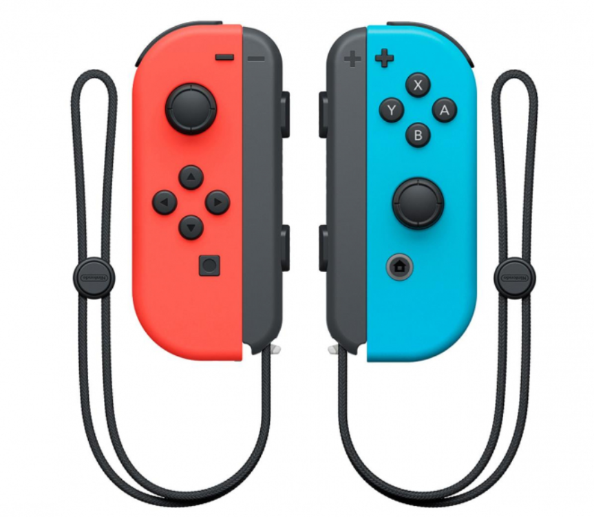 Nintendo Joy-Con Controller Neon Purple Orange Para