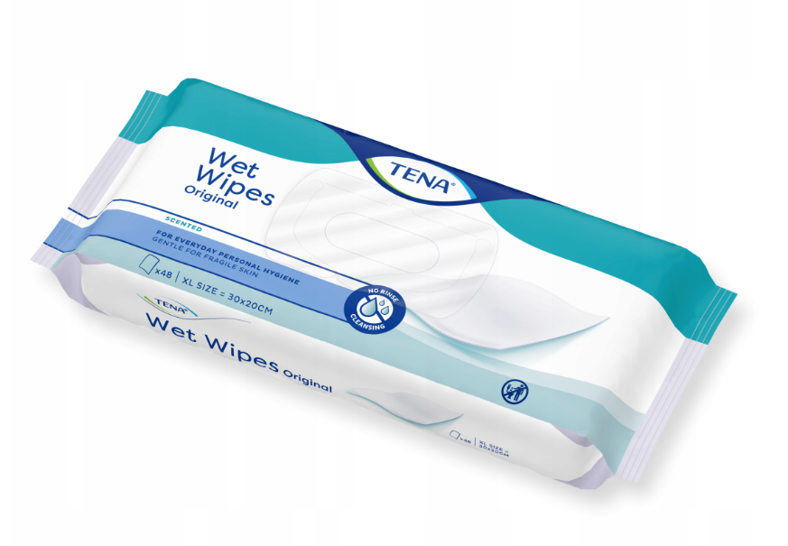 TENA Wet Wipes Chusteczki opakowanie