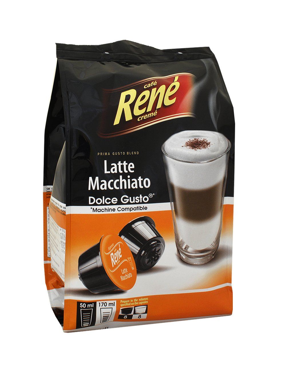 RENE Latte Macchiato kawa 16 kapsułek do Dolce