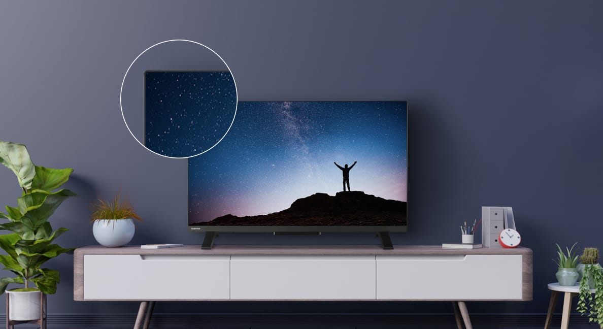 Toshiba 32LA2E63DG - bezramkowy design