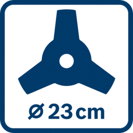 Średnica tarczy 23 cm