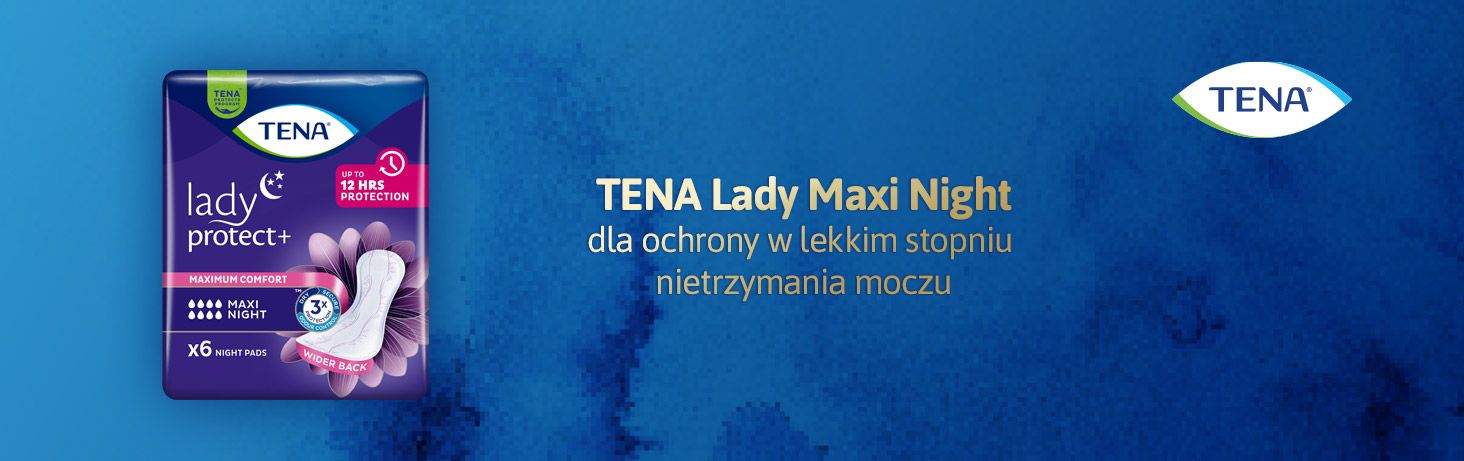 TENA Lady Maxi Night banner