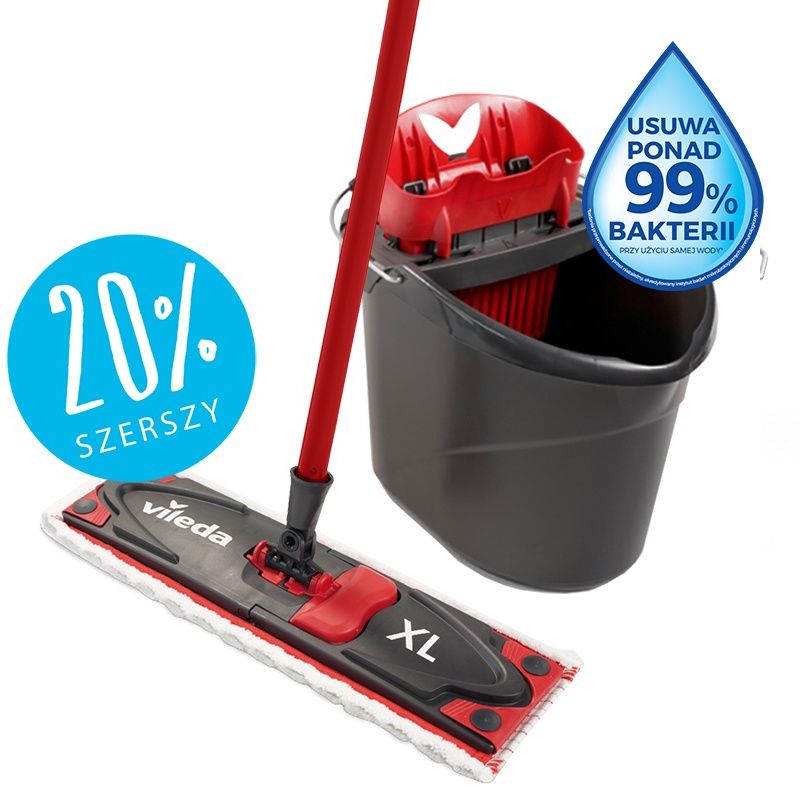 Vileda Zestaw Ultramax XL BOX mop płaski + wiadro