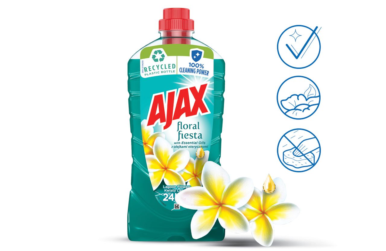 Ajax Płyn Uniwersalny Floral Fiesta Kwiaty Laguny 1L