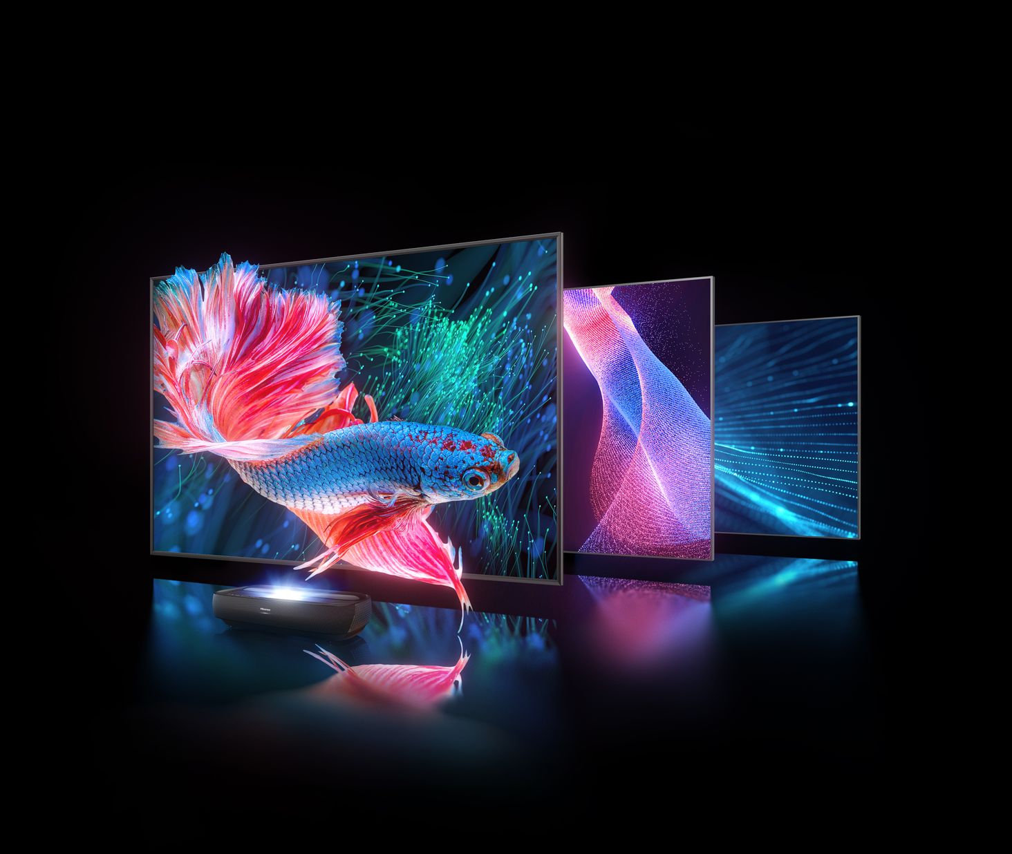 Hisense Trójkolorowe światło laserowe