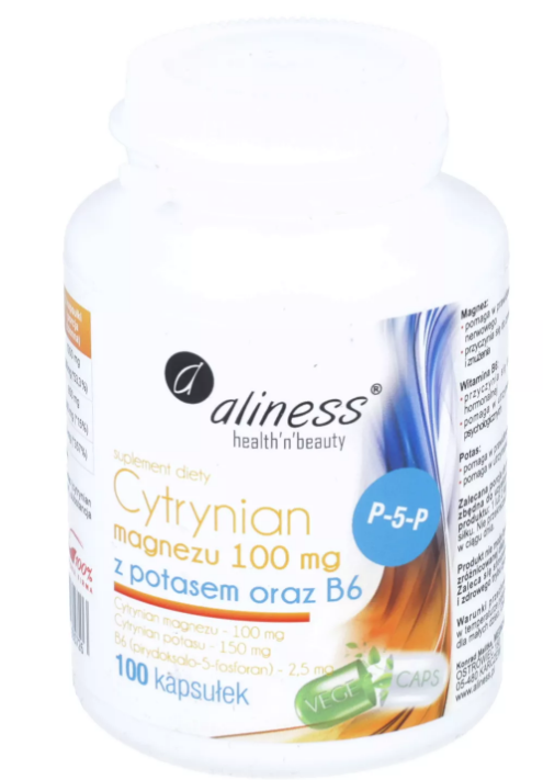 Aliness Cytrynian Magnezu 100 Kaps