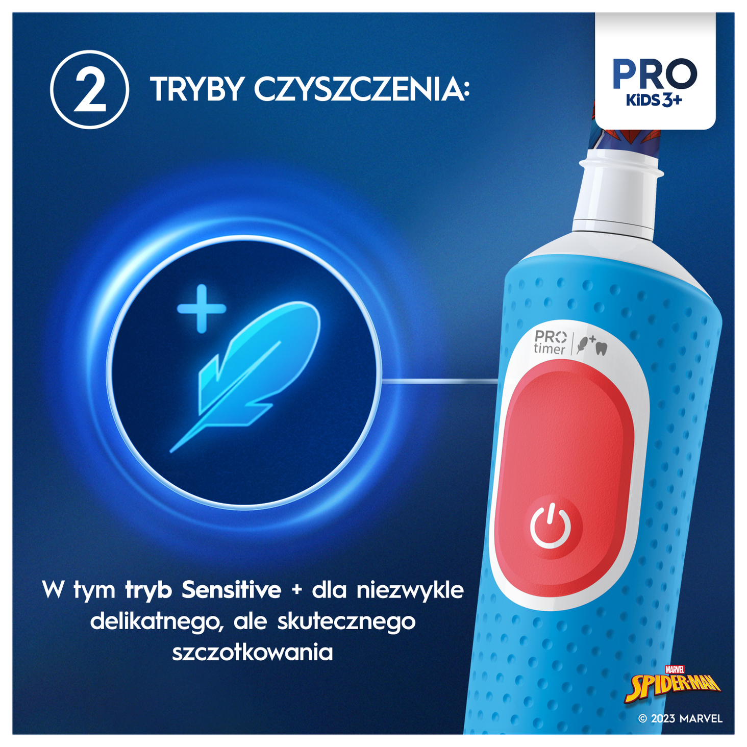 Oral-B Pro Kids Spider-Man niebieska zdj produktu 3