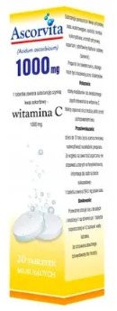 Ascorvita witamina C tabletki musujące 1g x 20 tab - 3
