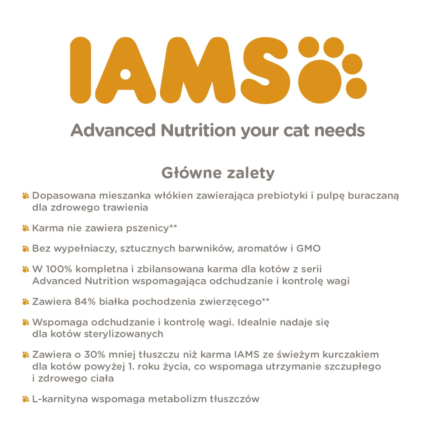 IAMS Zalety karmy