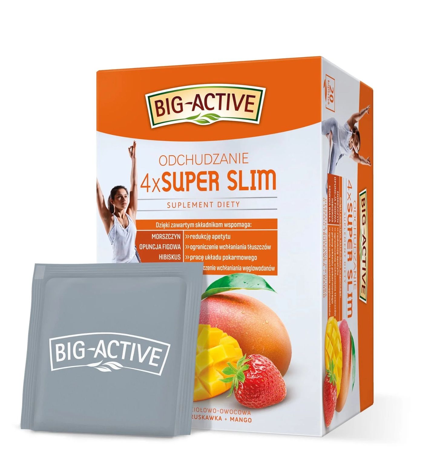 Big-Active 4 x Super Slim Odchudzanie suplement diety 1