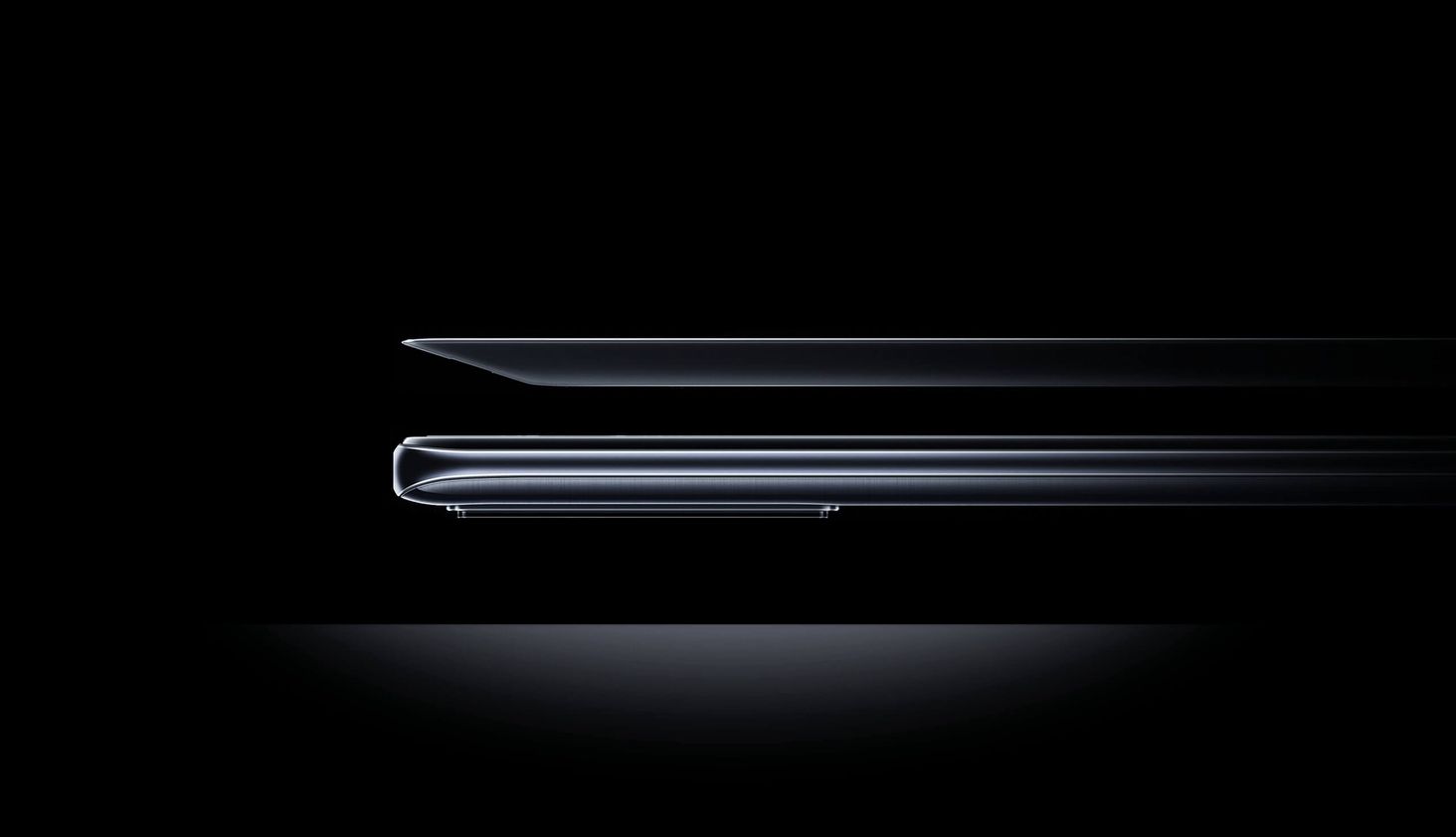 Xiaomi 11T 5G Zarys telefonu na czarnym tle