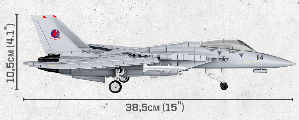 COBI F-14A Tomcat wymiary
