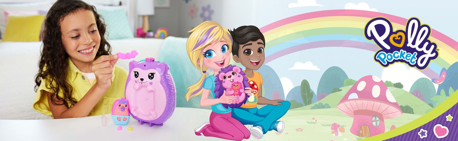 Polly Pocket Kompaktowa torebka Rodzina jeżyków