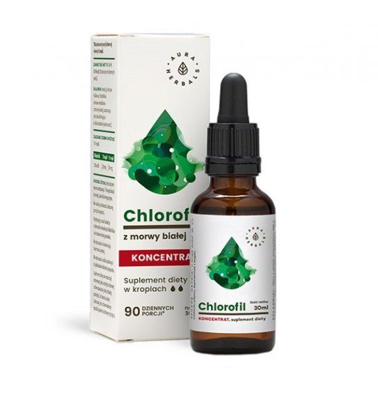 Aura Herbals Chlorofil Z Morwy Białej Koncentrat 30ml