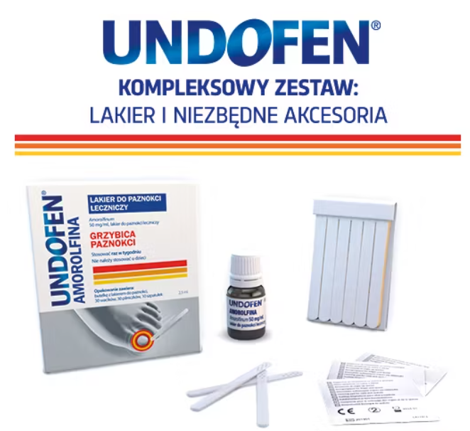 Undofen Amorolfina lakier do paznokci 50mg 2,5ml - 3
