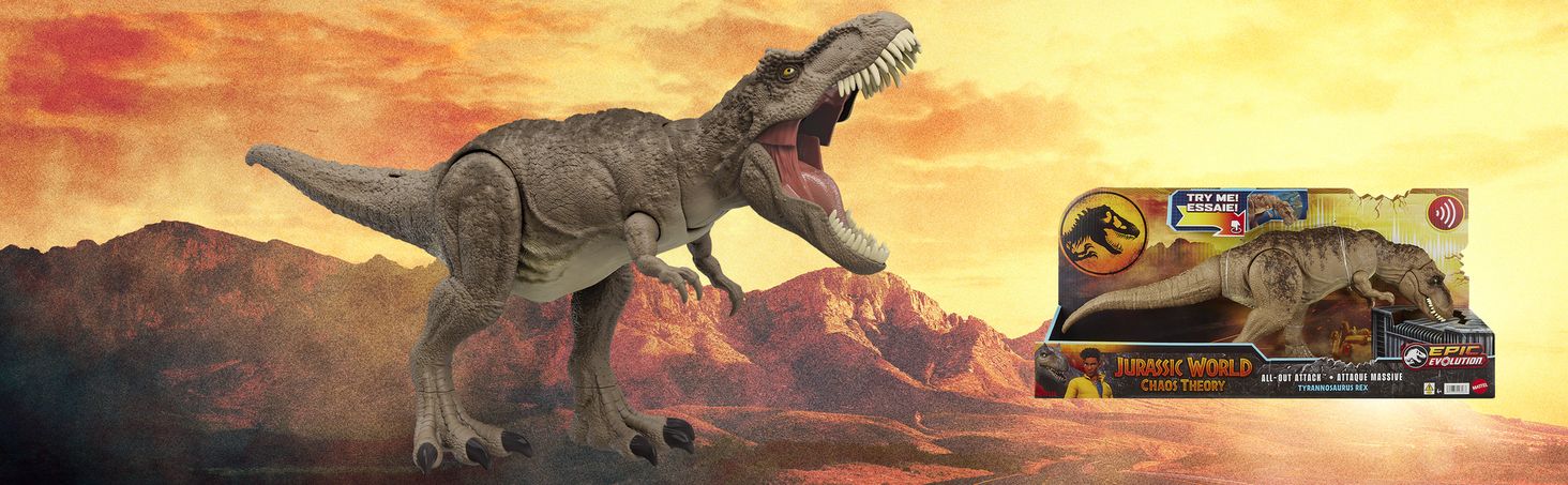 Jurassic World T-Rex Totalny atak Zabawka dinozaur
