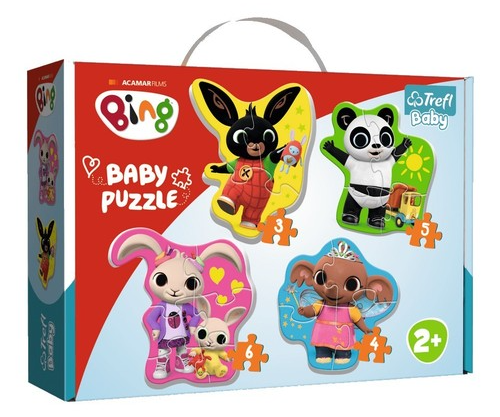 Trefl Puzzle 4w1: Bing i przyjaciele 36085