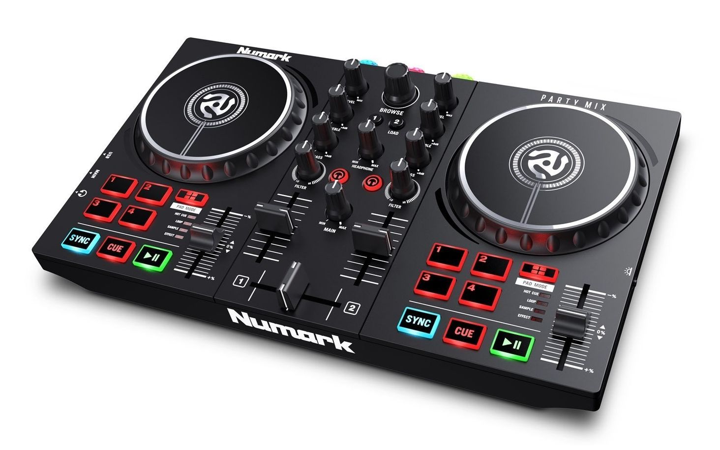 NUMARK PARTY MIX II kontroler konsoleta DJ USB LED - 2
