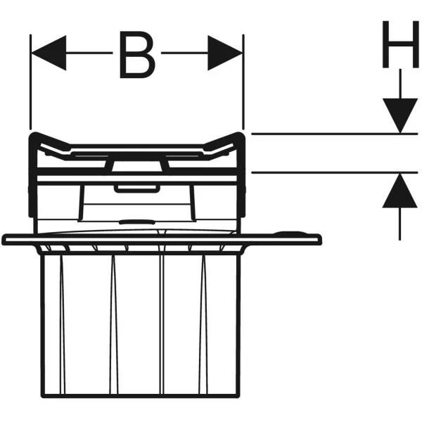 geberit rysunek techniczny